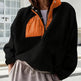 Women's Fashion Sweatshirt Fleece Stand Collar Zipper Pocket Top EX-STOCK Canada 
