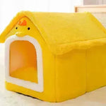 Casa de perro plegable Cama de gato Cat de invierno Villa de invierno Villa Sleep Kennel Nido removible Suministro