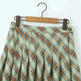 American Retro Low Waist Navel Plaid Pleated Long Skirt Women - EX-STOCK CANADA