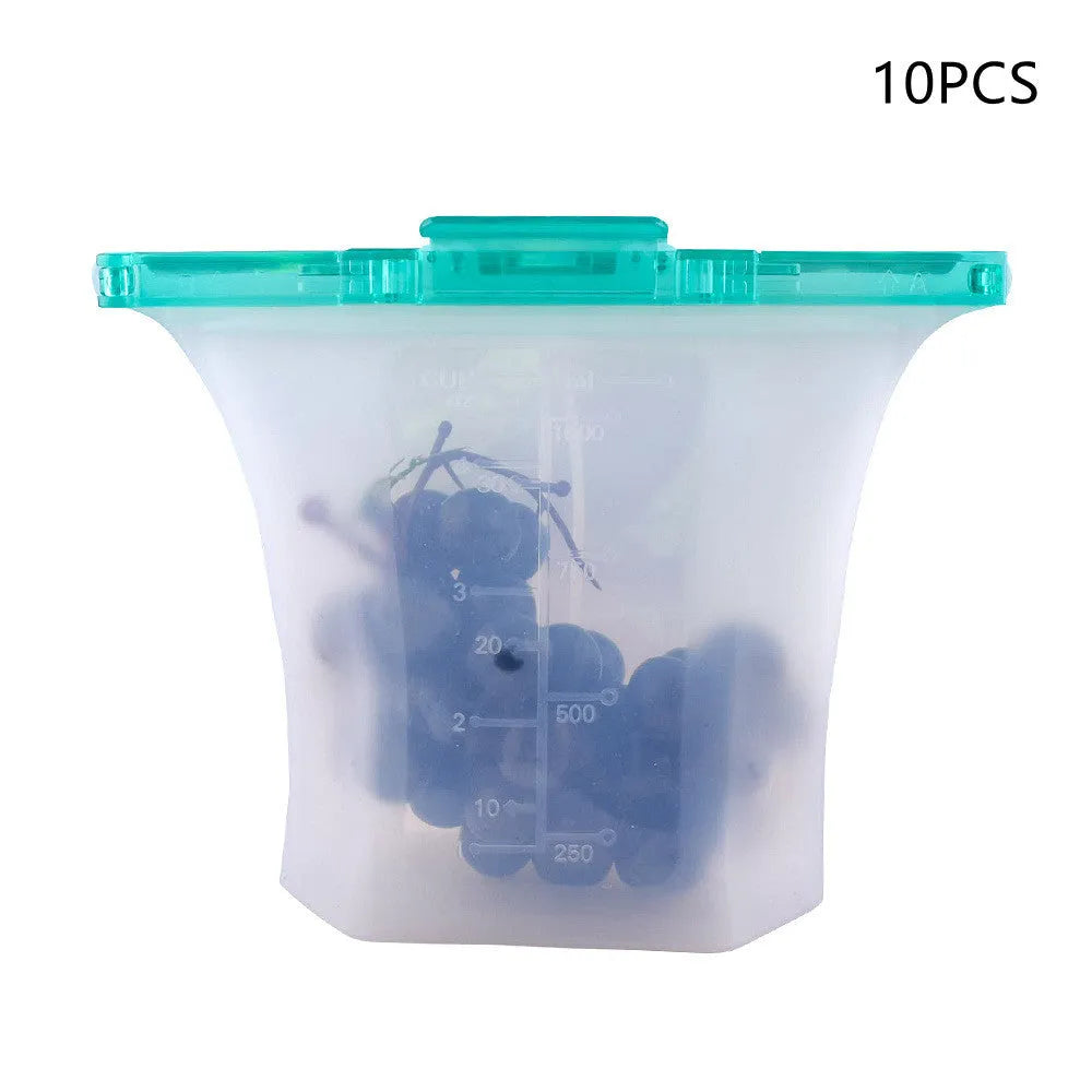 Kitchen Refrigerator Silicone Food Storage Bag - EX-STOCK CANADA