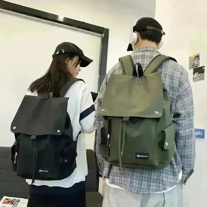 Ins Backpack Waterproof Large-Capacity School Bags Large-Cover Student Schoolbag - EX-STOCK CANADA