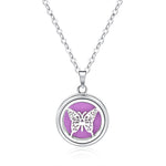 Open Round Hollow Perfume Box Necklace - EX-STOCK Canada