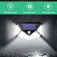 4X Solar Power PIR Motion Sensor Wall Lights LED Outdoor Garden Security Lamp - EX-STOCK CANADA