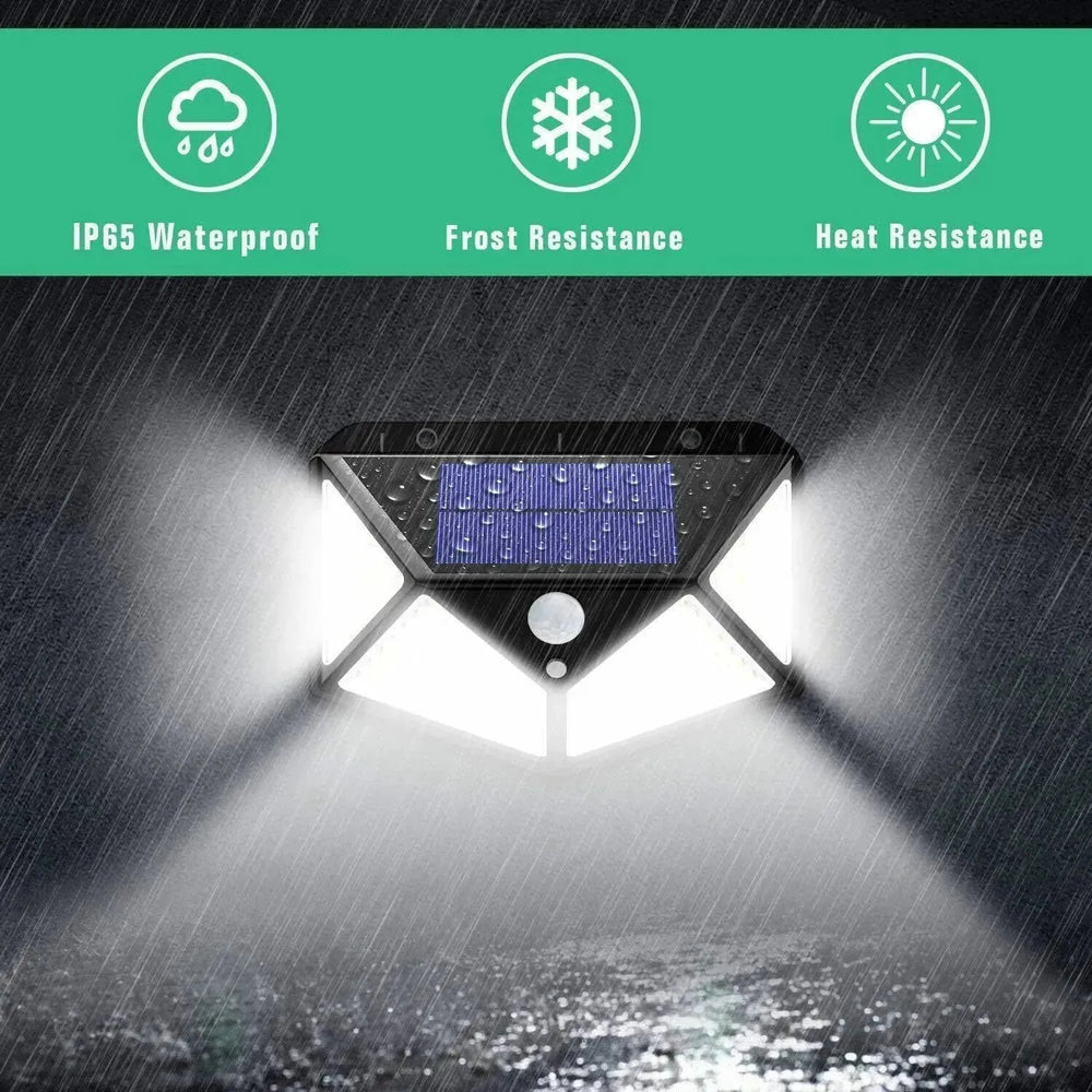 4X Solar Power PIR Motion Sensor Wall Lights LED Outdoor Garden Security Lamp - EX-STOCK CANADA