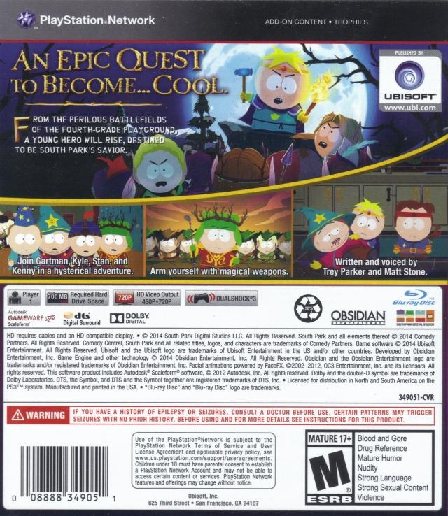 South Park:  The Stick of Truth  [greatest Hits] 