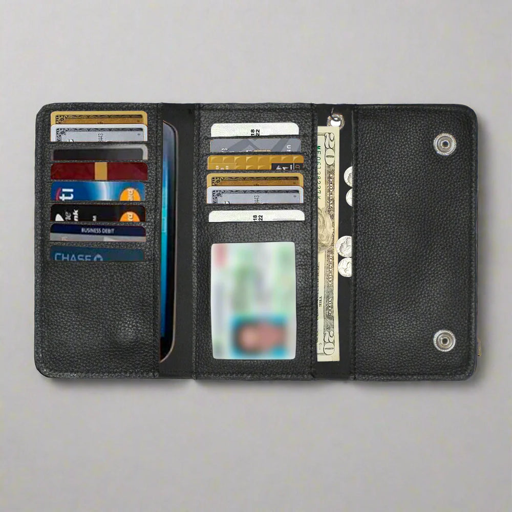 محفظة جلدية للرجال قابلة للطي بثلاثة أقسام من سلسلة طريق مفتوحEX-STOCK Canada 