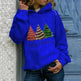 Merry Christmas tree Cashmere hoodie sweater loose top - EX-STOCK CANADA