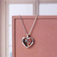 Halloween Heart-shaped Skull Necklace With Rhinestones Couple Love Clavicle Necklace Men And Women Jewelry Accessories EX-STOCK
