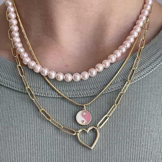 Stainless Steel Paperclip Twist Necklace EX-STOCK Canada 