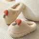 Cute Mushroom Cotton Slippers For Women Thick-soled Autumn And Winter Plush Slipper Indoor Non-slip Eva Household Furry Shoes - EX-STOCK CANADA