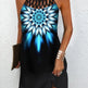Fashion Print Dress Casual Halterneck Dresses For Women Summer Clothes - EX-STOCK CANADA