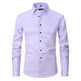 Men's Long Sleeve Business Casual Shirt – Loose Fit, 10 Colors, S–8XL | Canada & USA