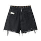 High Waisted Wide Leg Denim Shorts For Women - EX-STOCK CANADA