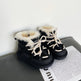 Boys' Fleece-Lined Toddler Ankle Boots –  Black | Sizes 16–30