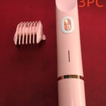 Women's 2-in-1 Electric Shaver & Bikini Trimmer – Wet/Dry Body Hair Razor (Pink, Blue, Purple)