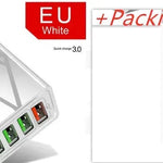 Illuminated 4USB Mobile Phone Charger 3A Charging Head - EX-STOCK CANADA