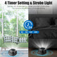 1Pc Ultrasonic Rodent Chaser Rat Repellent Pest Driver Mouse Control Squirrel Repeller With 4 Modes 4-65KHz Strobe Light 4 Timer 1292sq.ft. Coverage For Rodent Mouse Rats Squirrels Bats EX-STOCK