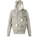 Bordado femenino big pocketwandie sudaderas otoño sudadera de invierno