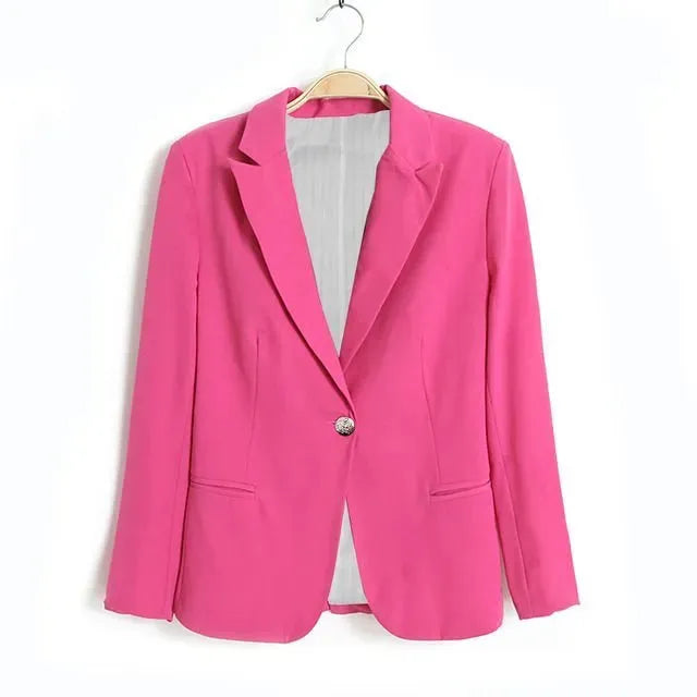 Office Ladies Black Formal Blazer Women Work Suit - EX-STOCK CANADA