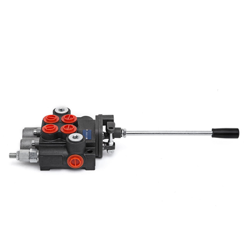 Hydraulic Valve 2 Spool Hydraulic Joystick Control Valve 11gpm Hydraulic Directional Control Valve Double Acting For Tractors Loaders Tanks EX-STOCK