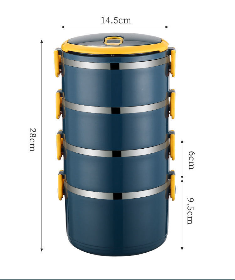 Sealed Insulated Lunch Box Bucket Office Worker Stainless Steel Lunch Box Microwave Oven With Lid Heated Bento Box Student Female EX-STOCK
