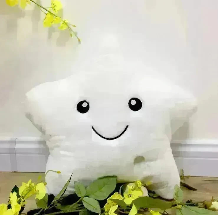 Unique Luminous Pillow Vivid Star Design LED Light Colorful Cushion Stars Plush Pillow Toys Gift For Kids Children Girl - EX-STOCK CANADA