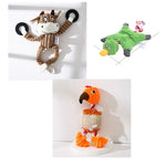 Pet Toy Donkey Shape Corduroy Chew Toy For Dogs Puppy Squeaker Squeaky Plush Bone Molar Dog Toy Pet Training Dog EX-STOCK Canada 