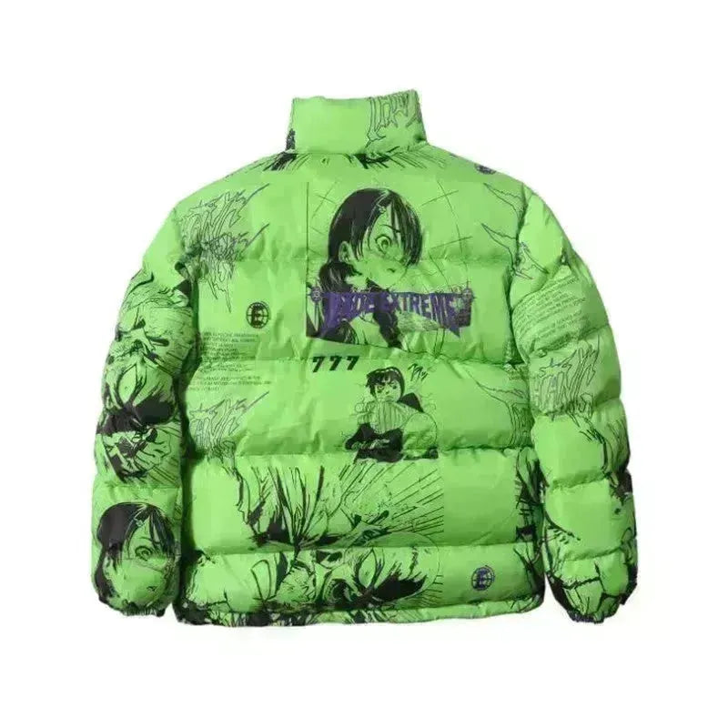 Mens puffer coat Winter pocket jacket  hooded puffer jacket