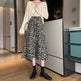 Women High waist Leopard color Midi Skirt - EX-STOCK CANADA