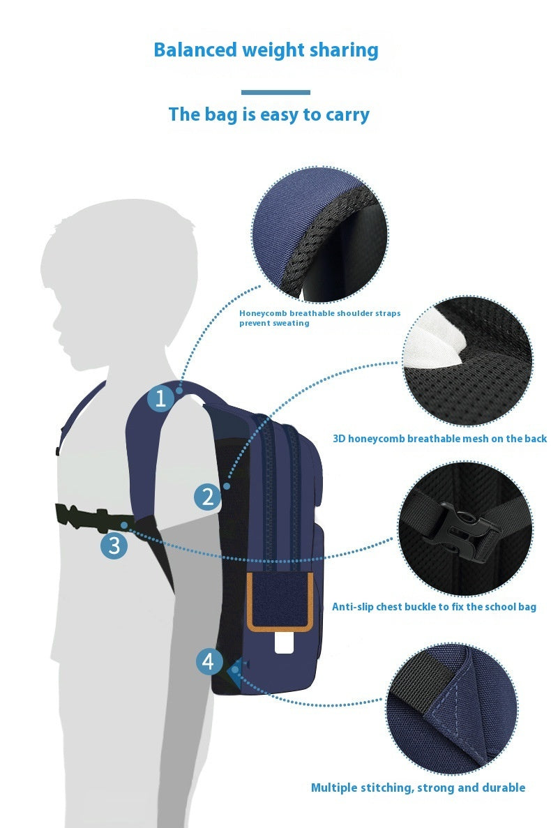 Transparent, Waterproof And Hard-wearing Student Schoolbag EX-STOCK
