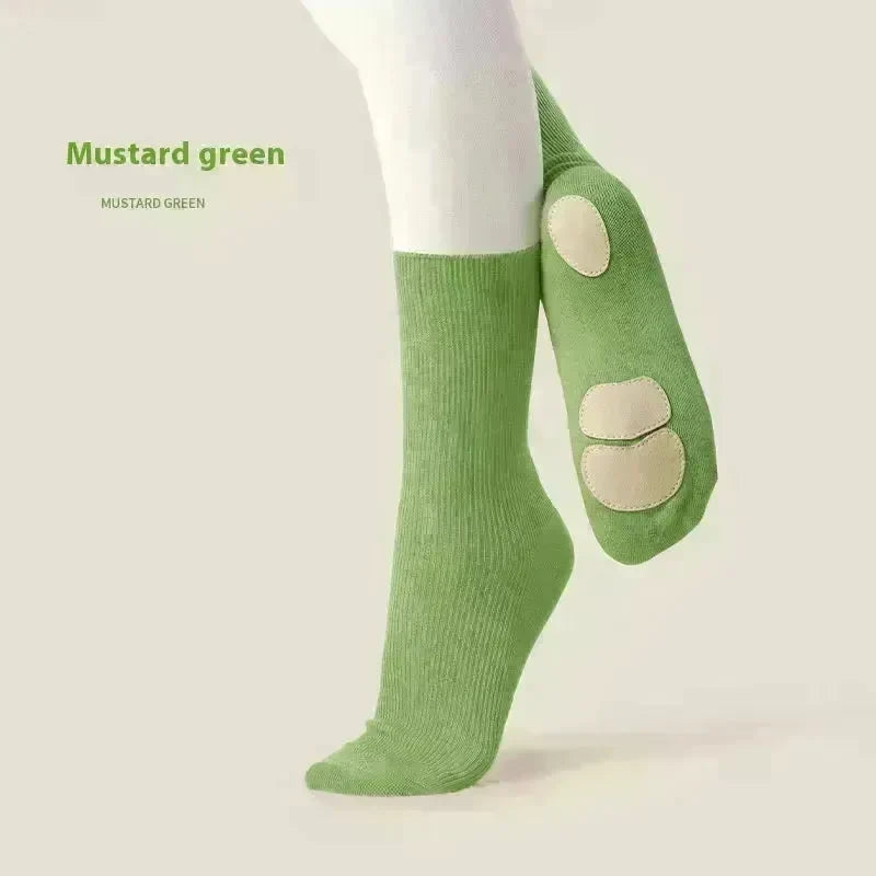 Mid Length Professional Classical Non-slip Dance Practice Socks - EX-STOCK CANADA