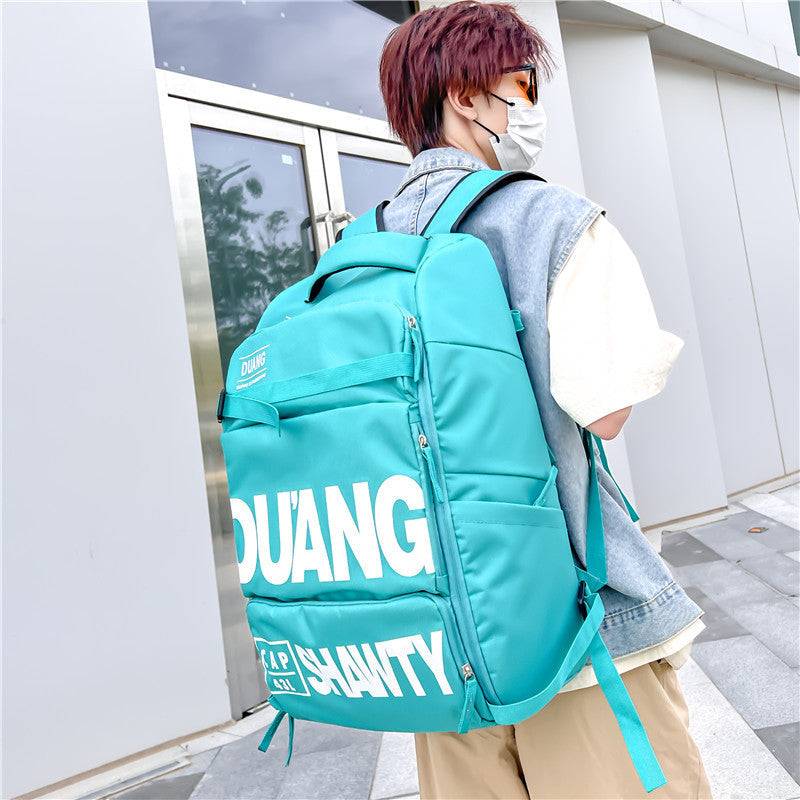 Travel Bag Men's Large Capacity Travel Backpack Men's Backpack Hand-held Luggage Bag Multi-functional Schoolbag EX-STOCK