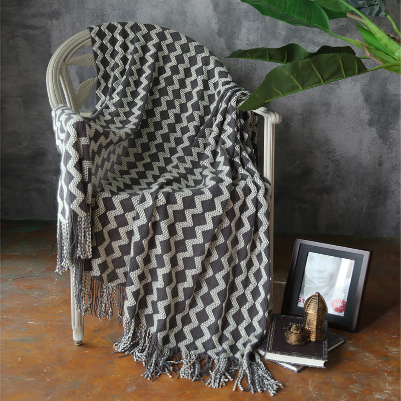 Knitted Wool Blanket Cashmere Blanket EX-STOCK Canada 