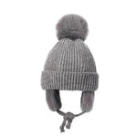Otoño e invierno el lindo gorro de lana de tejer para niños