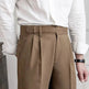 Spring And Autumn Naples Design Mid-high Waist Straight leg British Crisp Anti-wrinkle Business Office Professional Work trouser for men - EX-STOCK CANADA