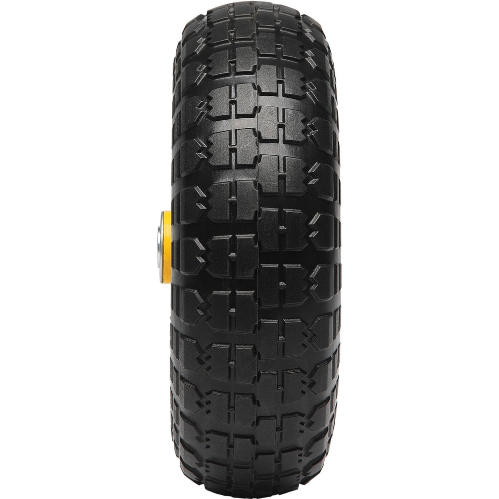 Solid PU Run-Flat Tire Wheel, 2-Pack, 400 Lbs Dynamic Load, 450 Lbs Static Load, Flat Free Tubeless Tires And Wheels For Hand Truck, Utility Cart, Dollies, Garden Trailers, Various Carts EX-STOCK