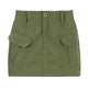 Simple Tooling Style Pocket Army Green Woven Hot Girl A- Line Mini Hip Cargo Skirt Summer - EX-STOCK CANADA