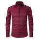 Men's Long Sleeve Business Casual Shirt – Loose Fit, 10 Colors, S–8XL | Canada & USA