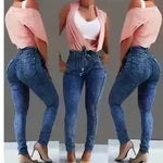 High Waist Fringed jeans Bootcut Pant Women - EX-STOCK CANADA