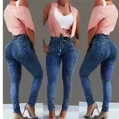 High Waist Fringed jeans Bootcut Pant Women - EX-STOCK CANADA