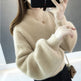 Autumn And Winter Lantern Sleeves Loose Sweater | EX-STOCK product gallery photo 2