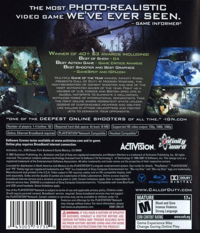 Call of Duty 4: Modern Warfare [Greatest Hits] 
