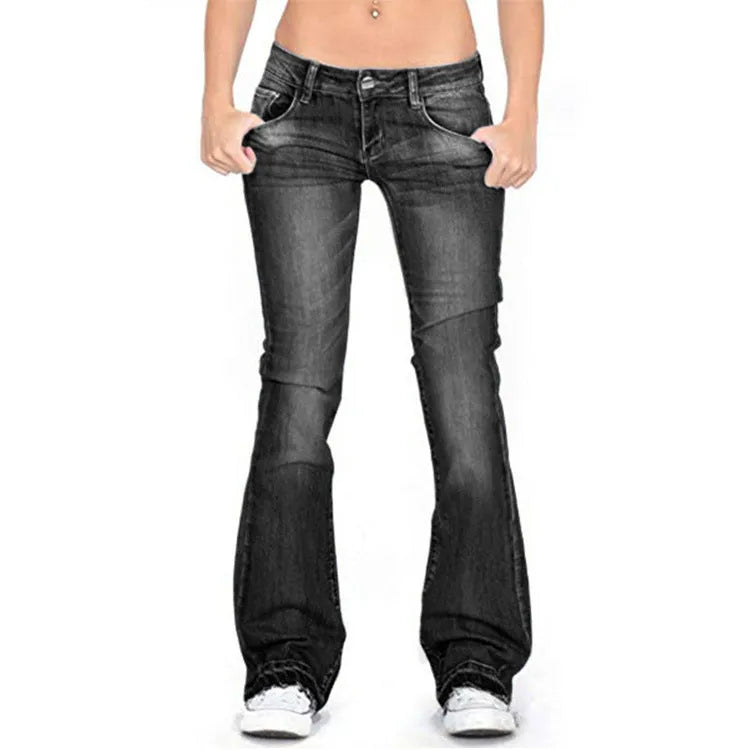 Women Bootcut Jeans Pant flared leg Trousers - EX-STOCK CANADA