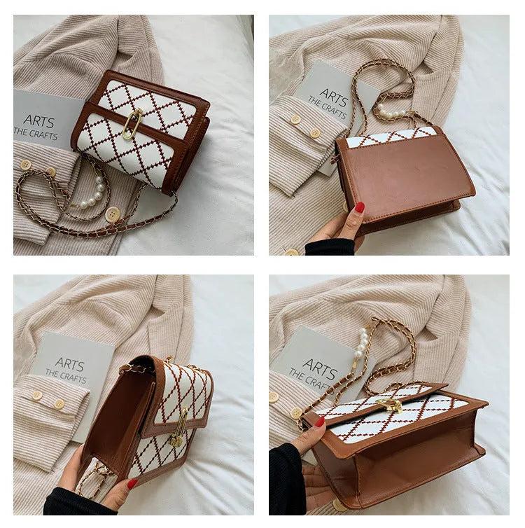 Women Shoulder Chain Mini Crossbody Square Bag - EX-STOCK CANADA