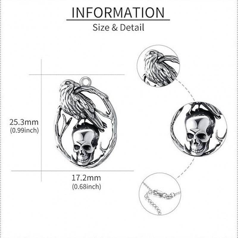 Creative Retro Halloween Skull Pendant Necklace EX-STOCK