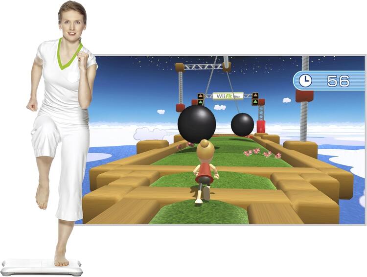 Wii Fit Plus con la tabla de equilibrio oficial de Nintendo Wii 
