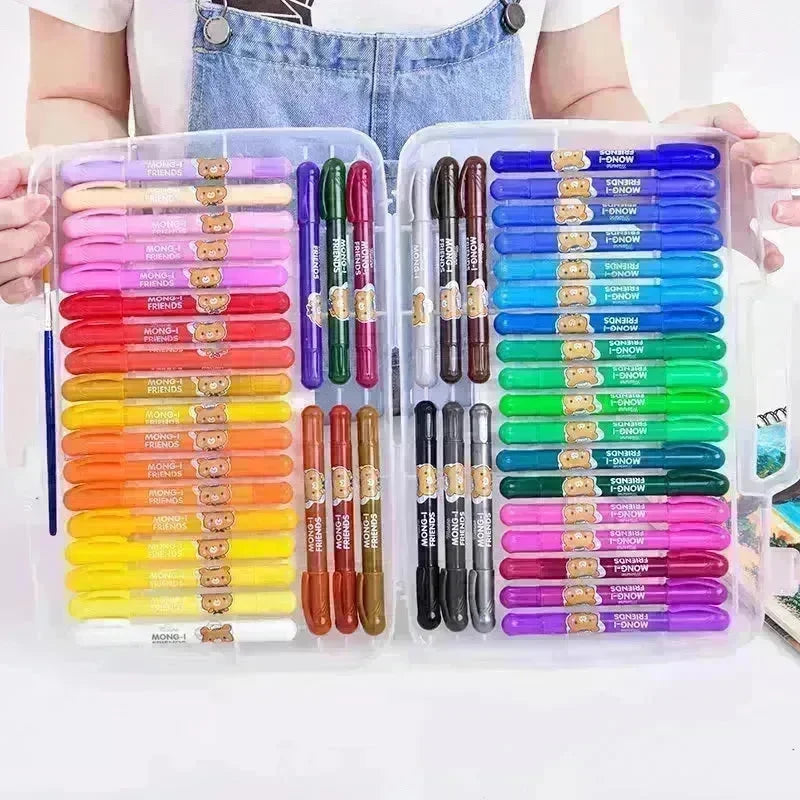 Kids Children Deli Rotating Crayon Children's Oil Pastel - EX-STOCK CANADA