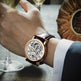 Men's Business Casual Waterproof Luminous Leather Watch EX-STOCK Canada 