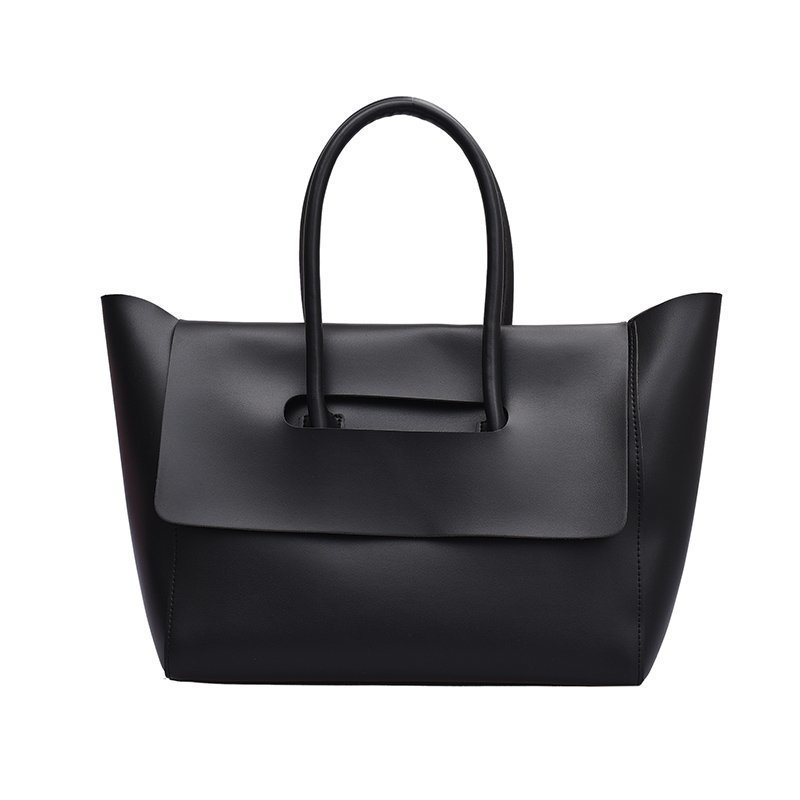 Fashion Leather Shoulder Bag Large Capacity Handbags Simple Retro Tote Bags EX-STOCK