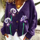 Christmas Abstract Printing Casual Cloak Coat Cardigan Sweater - EX-STOCK CANADA